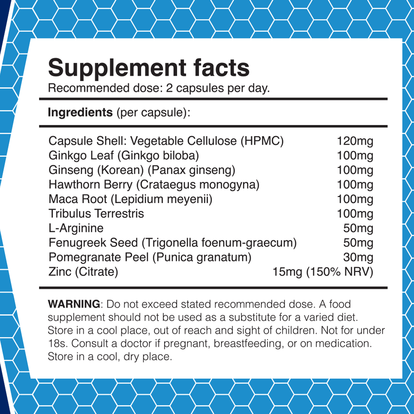 STAMINIX-V. Powerful Male Performance Supplement . (60 Capsules, 1 Month Supply)